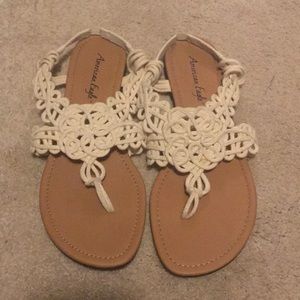Woven strap sandals